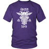 Odin Runes Valknut Cotton T-ShirtT-shirtDistrict Unisex ShirtPurpleS