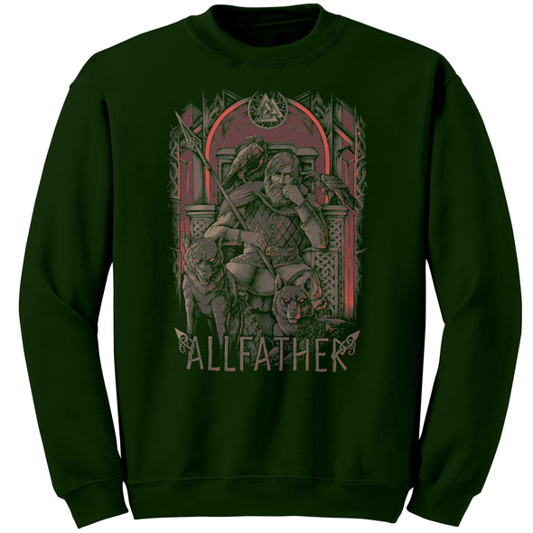 Odin Viking Allfather Valhalla Norse Mythology Pagan SweatshirtApparelForestS