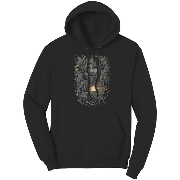 Odin Viking Norse Mythology Pagan Nordic HoodieApparelBlackS