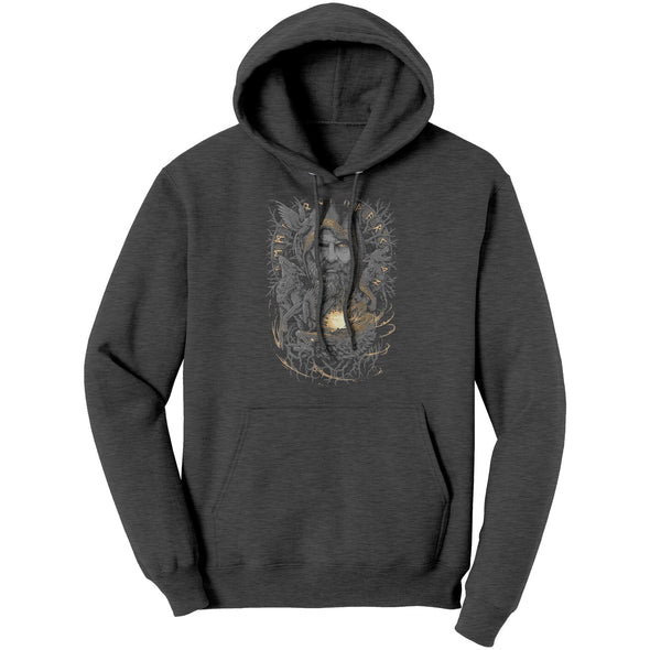 Odin Viking Norse Mythology Pagan Nordic HoodieApparelDark HeatherS