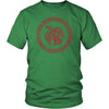 Odins Norse Red Raven Viking Knotwork T-ShirtT-shirtDistrict Unisex ShirtKelly GreenS