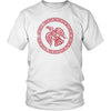 Odins Norse Red Raven Viking Knotwork T-ShirtT-shirtDistrict Unisex ShirtWhiteS