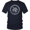 Odins Raven Norse Viking Knotwork T-ShirtT-shirtDistrict Unisex ShirtNavyS