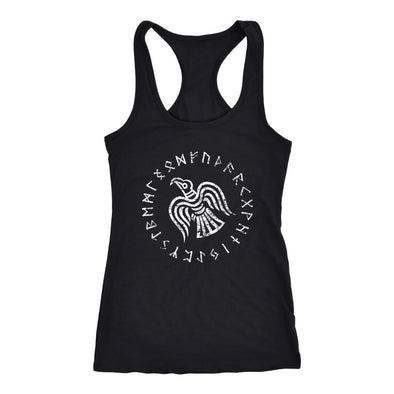 Odins Raven Runes Racerback Tank TopT-shirtNext Level Racerback TankBlackXS