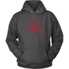 Odins Red Raven Norse Futhark Runes HoodieT-shirtUnisex HoodieCharcoalS