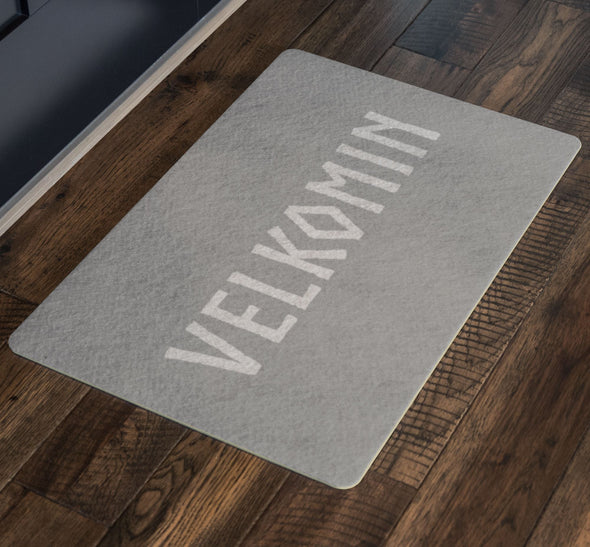 Old Norse Velkomin Welcome DoormatDoormat