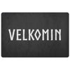 Old Norse Velkomin Welcome DoormatDoormatBlack