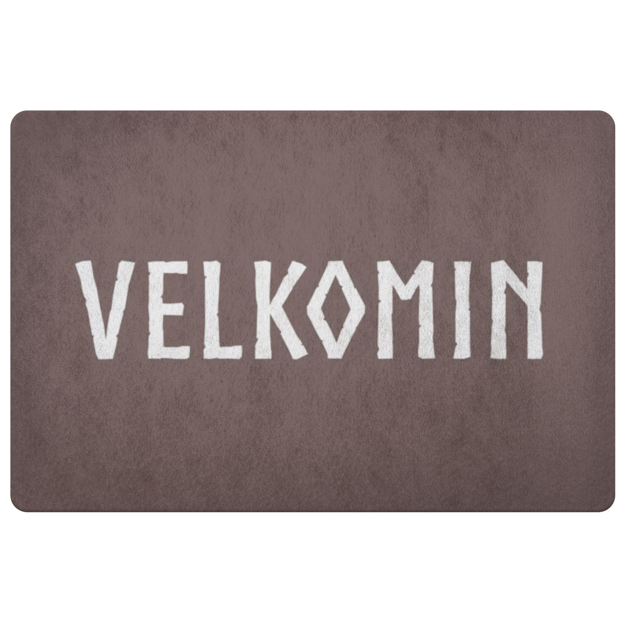 Old Norse Velkomin Welcome Doormat – Blue Pagan