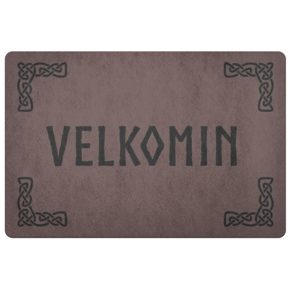 Old Norse Welcome Knotwork DoormatDoormatBrown