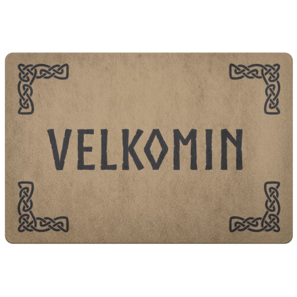 Old Norse Welcome Knotwork DoormatDoormatLight Brown