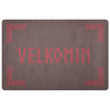 Old Norse Welcome Knotwork Doormat RedDoormatBrown