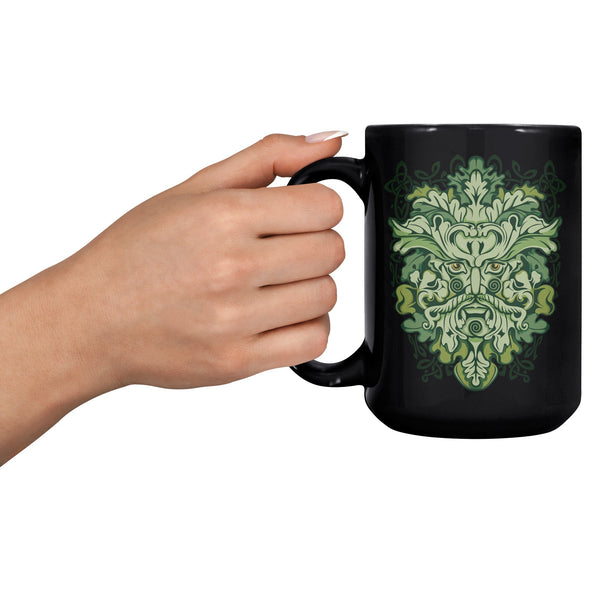 Pagan Green Man Irish Celtic Mythology Coffee MugCeramic Mugs15oz Black Mug