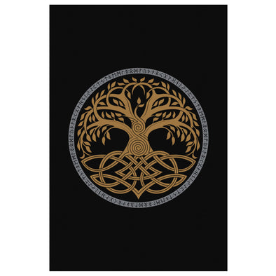 Pagan Norse Yggdrasil Canvas Wall ArtCanvas Wall Art 28 x 12