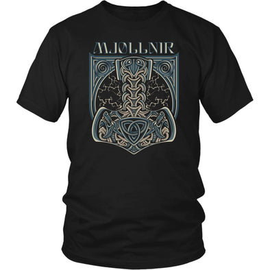 Pagan Thors Hammer Mjollnir T-shirtT-shirtDistrict Unisex ShirtBlackS