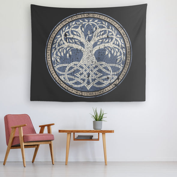 Pagan Yggdrasil Tapestry DistressedTapestries