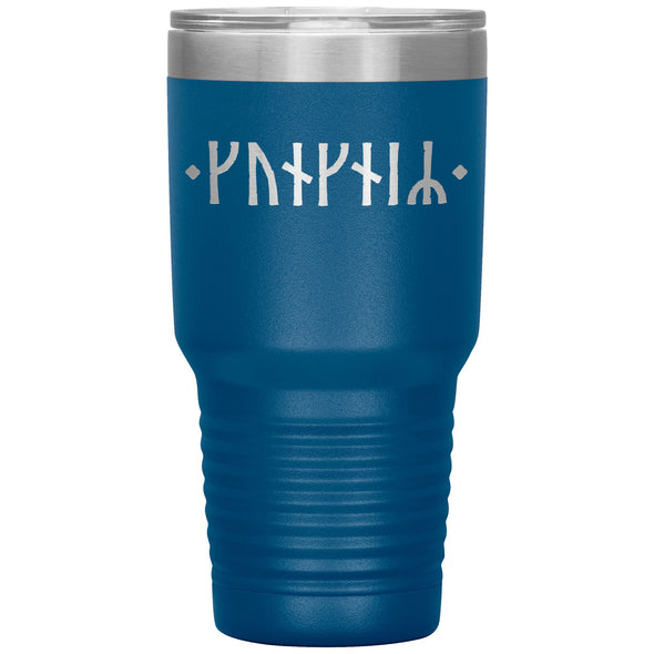 Personalized Name Norse Viking Age Runes Tumbler 30 ozTumblersBlue