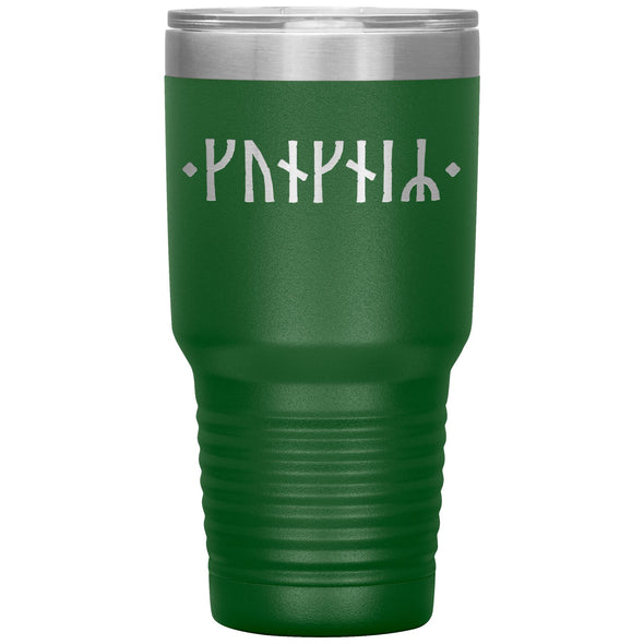 Personalized Name Norse Viking Age Runes Tumbler 30 ozTumblersGreen