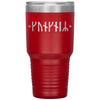 Personalized Name Norse Viking Age Runes Tumbler 30 ozTumblersRed