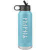 Personalized Name Runes Water Bottle TumblerTumblersLight Blue