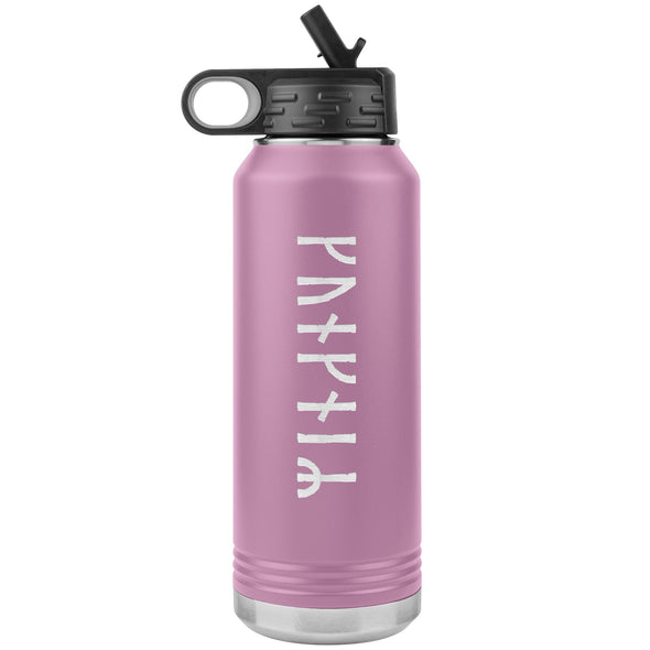 Personalized Name Runes Water Bottle TumblerTumblersLight Purple