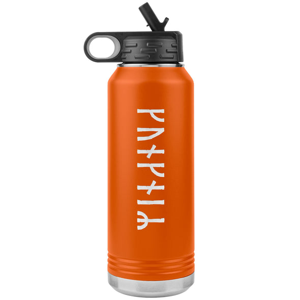 Personalized Name Runes Water Bottle TumblerTumblersOrange