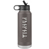 Personalized Name Runes Water Bottle TumblerTumblersPewter