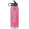 Personalized Name Runes Water Bottle TumblerTumblersPink