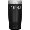 Personalized Name Viking Age Futhark Runes Tumbler 20 ozTumblersBlack