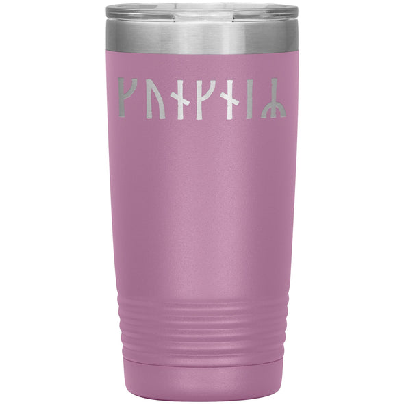 Personalized Name Viking Age Futhark Runes Tumbler 20 ozTumblersLight Purple