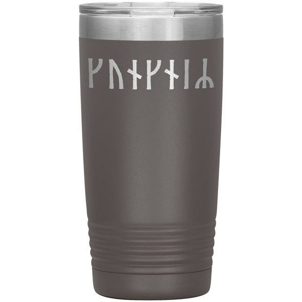 Personalized Name Viking Age Futhark Runes Tumbler 20 ozTumblersPewter