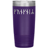 Personalized Name Viking Age Futhark Runes Tumbler 20 ozTumblersPurple