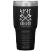 Personalized Norse Skál Runes Viking Axe Tumbler 30ozTumblersBlack