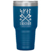 Personalized Norse Skál Runes Viking Axe Tumbler 30ozTumblersBlue