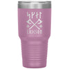 Personalized Norse Skál Runes Viking Axe Tumbler 30ozTumblersLight Purple