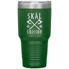 Personalized Norse Skál Viking Axe Tumbler 30ozTumblersGreen