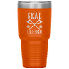 Personalized Norse Skál Viking Axe Tumbler 30ozTumblersOrange