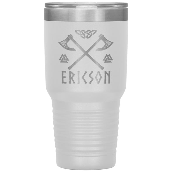 Personalized Norse Viking Axes Knotwork Tumbler 30ozTumblersWhite