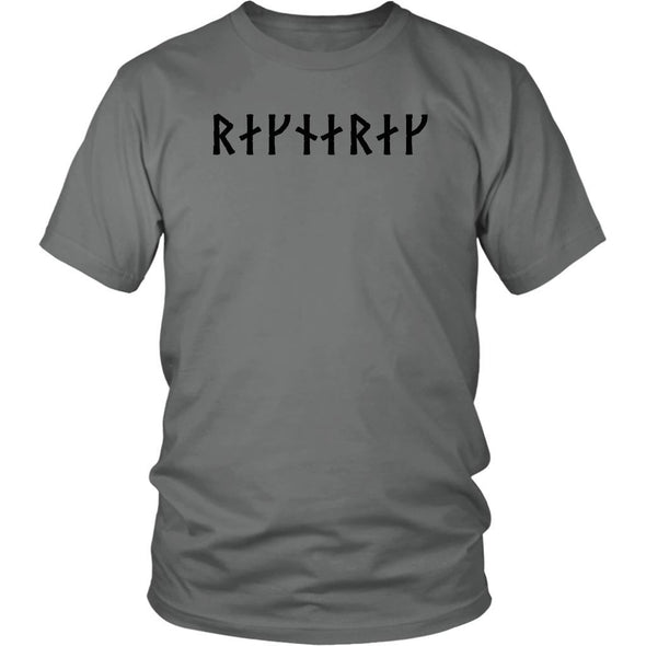 Ragnarok Black Runes Cotton T-ShirtT-shirtDistrict Unisex ShirtGreyS