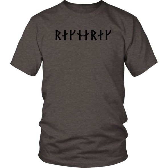 Ragnarok Black Runes Cotton T-ShirtT-shirtDistrict Unisex ShirtHeather BrownS