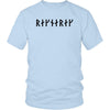 Ragnarok Black Runes Cotton T-ShirtT-shirtDistrict Unisex ShirtIce BlueS