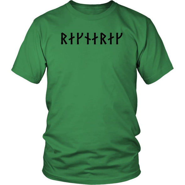 Ragnarok Black Runes Cotton T-ShirtT-shirtDistrict Unisex ShirtKelly GreenS