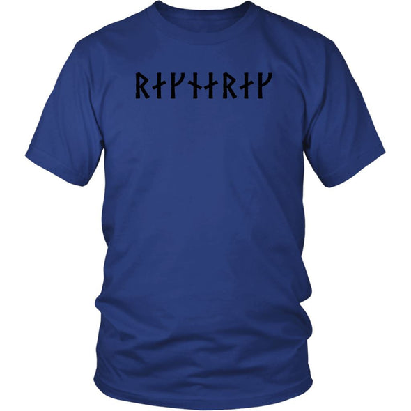 Ragnarok Black Runes Cotton T-ShirtT-shirtDistrict Unisex ShirtRoyal BlueS