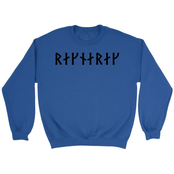 Ragnarok Black Runes Crewneck SweatshirtT-shirtCrewneck SweatshirtRoyalS