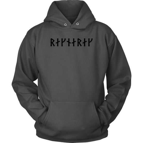 Ragnarok Black Runes HoodieT-shirtUnisex HoodieCharcoalS