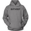 Ragnarok Black Runes HoodieT-shirtUnisex HoodieGreyS