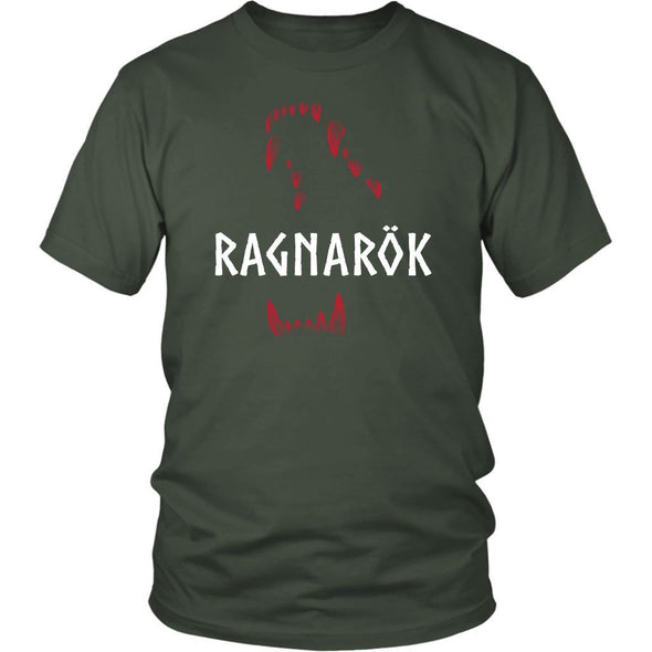 Ragnarök Jaws of Fenrir Cotton T-ShirtT-shirtDistrict Unisex ShirtOliveS