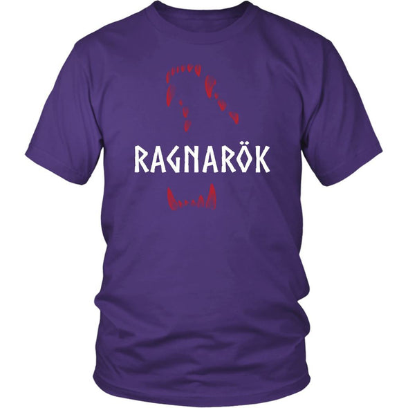 Ragnarök Jaws of Fenrir Cotton T-ShirtT-shirtDistrict Unisex ShirtPurpleS