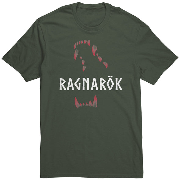 RAGNARÖK JAWS OF FENRIR COTTON T-SHIRT -updatedApparelOliveS