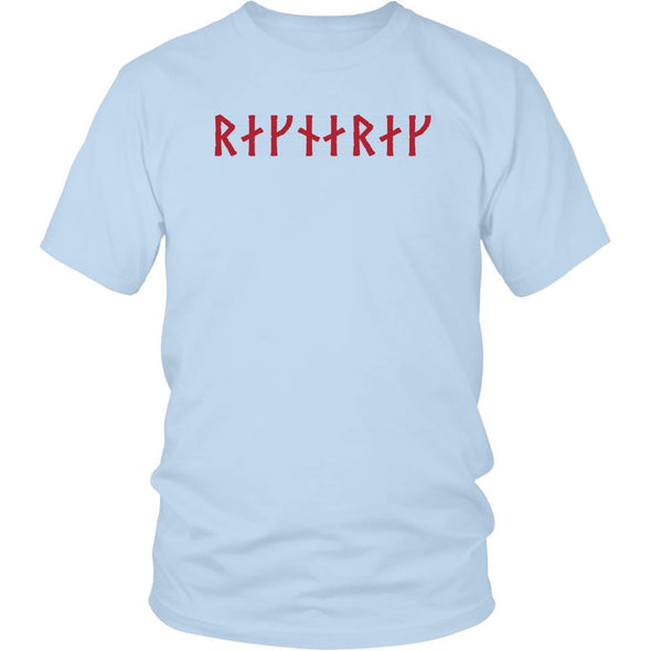 Ragnarok Red Runes Cotton T-ShirtT-shirtDistrict Unisex ShirtIce BlueS