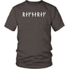 Ragnarok Runes Cotton T-ShirtT-shirtDistrict Unisex ShirtHeather BrownS